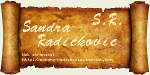 Sandra Radičković vizit kartica